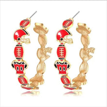Load image into Gallery viewer, Sports Hoop Earrings