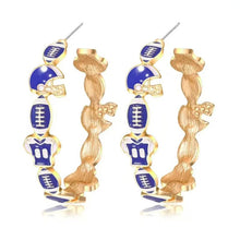 Load image into Gallery viewer, Sports Hoop Earrings