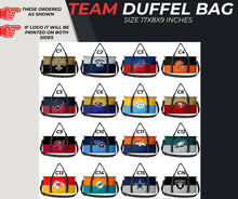 Load image into Gallery viewer, PREORDER: CUSTOM DUFFEL BAGS - Always Open