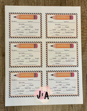 Load image into Gallery viewer, School Money Lables