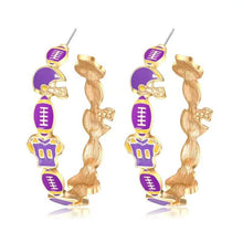Load image into Gallery viewer, Sports Hoop Earrings
