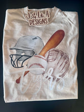 Load image into Gallery viewer, Watercolor Tigers Baseball
