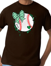 Load image into Gallery viewer, Checkered Bow Baseball/Softball
