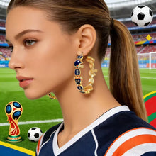 Load image into Gallery viewer, Sports Hoop Earrings
