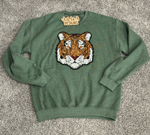Load image into Gallery viewer, Sequins Tiger Patch Sweatshirt
