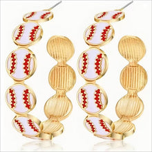 Load image into Gallery viewer, Sports Hoop Earrings
