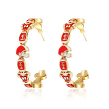 Load image into Gallery viewer, Sports Hoop Earrings

