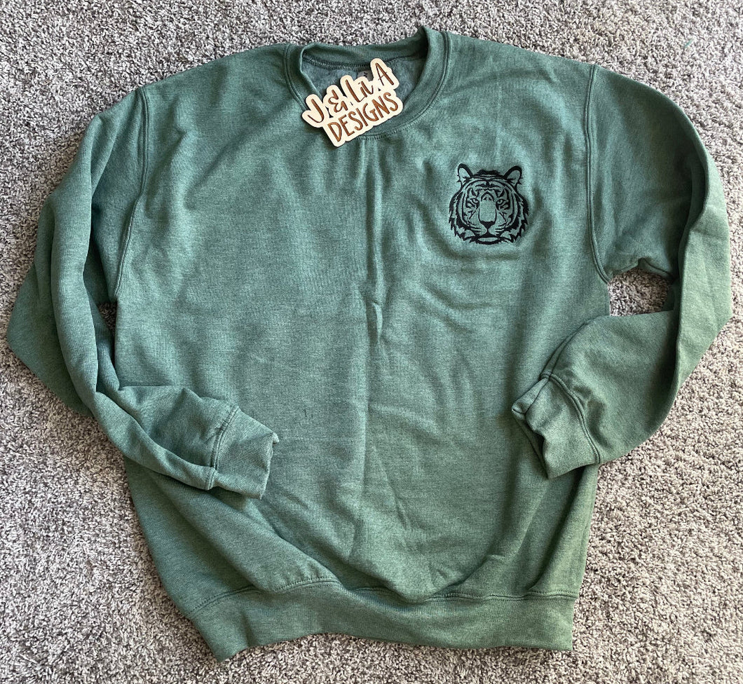 Embroidered Pocket Tiger