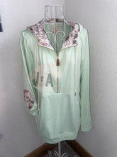 Load image into Gallery viewer, Sage Floral Hoodie -RTS
