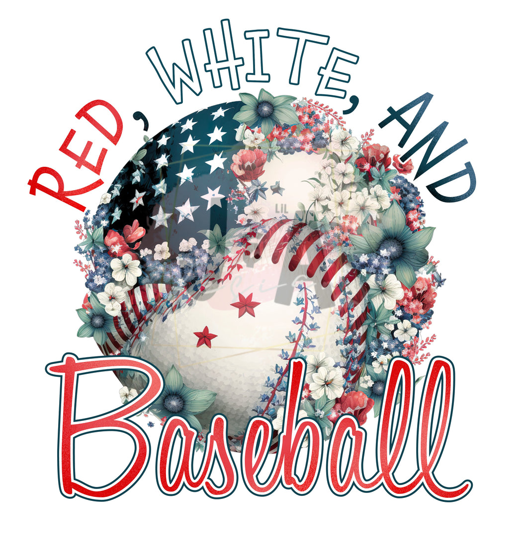 Red, white & baseball