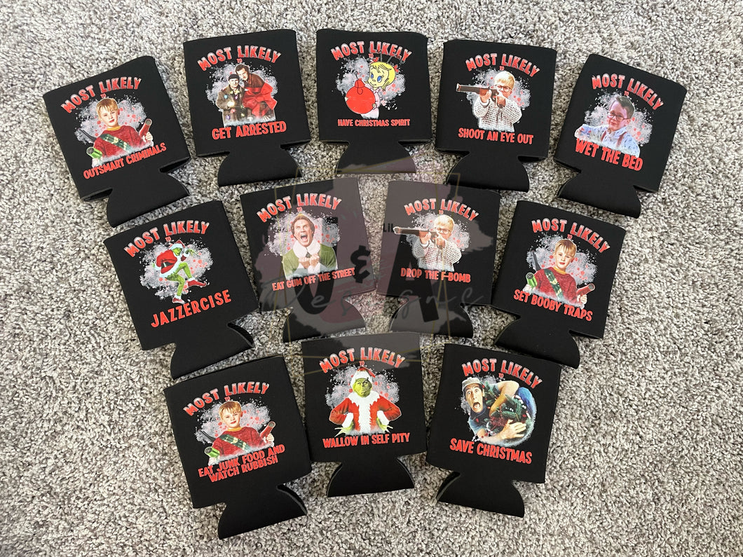 Christmas most likely koozies