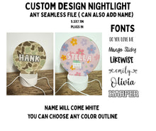 Load image into Gallery viewer, PREORDER: CUSTOM picture or print night lights 11.9.25
