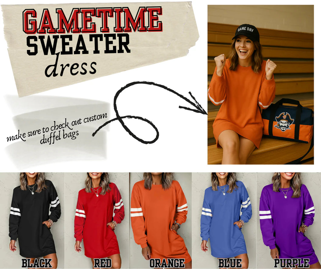 PREORDER: Gametime sweater dress 11.23.25