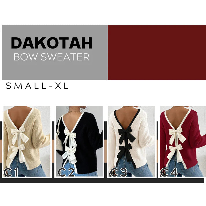 PREORDER: Dakotah Bow Sweater 11.30.25