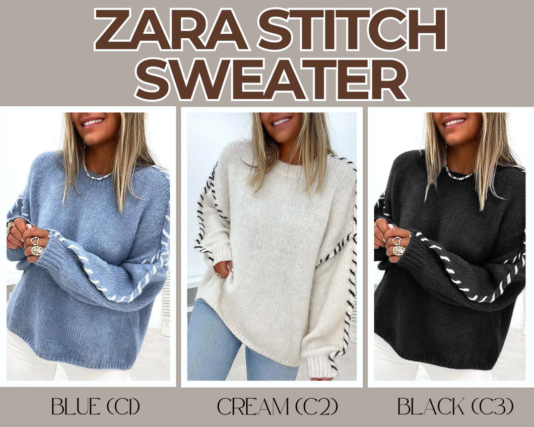 PREORDER: Zara Stitch Sweater 11.9.25
