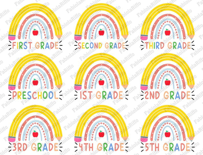 Grade Level - Rainbow Pencil