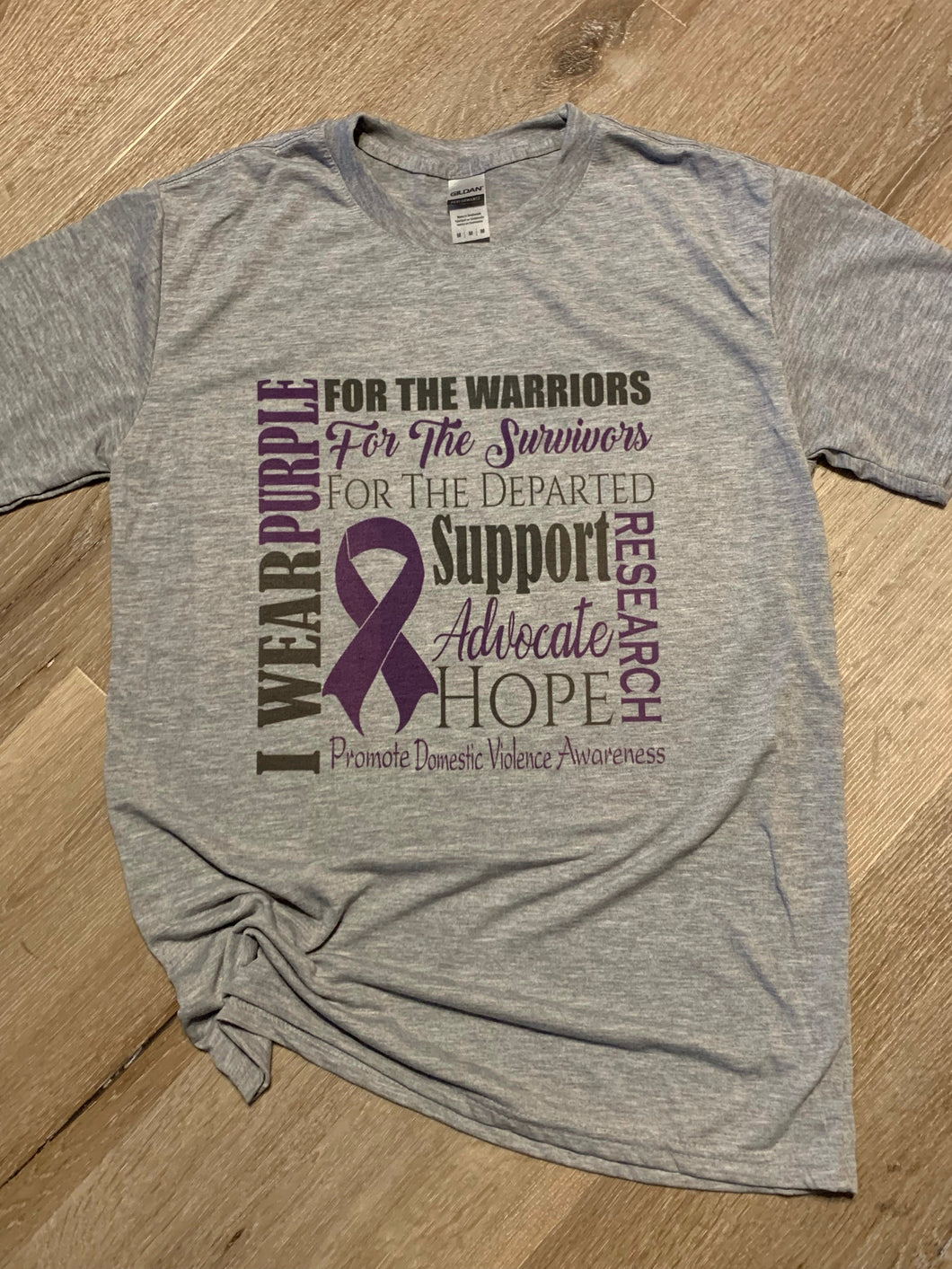 Domestic Violence Awareness - I wear purple