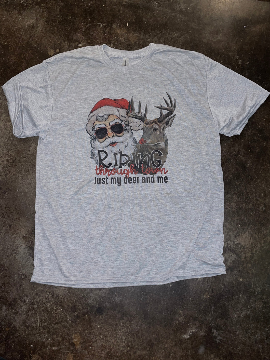 Riding through the snow